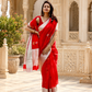 Surkh laal chanderi pattu Silk