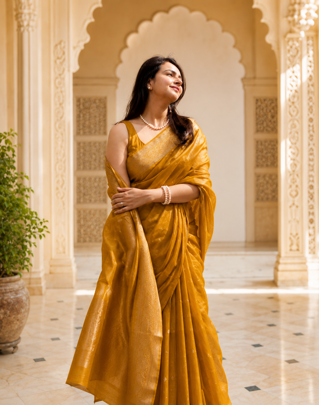 Basanti Tissue georgette
