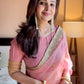 Embellished organza saree