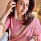 Embellished organza saree
