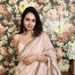 Pastel Pink Shimmer Semi Silk Saree