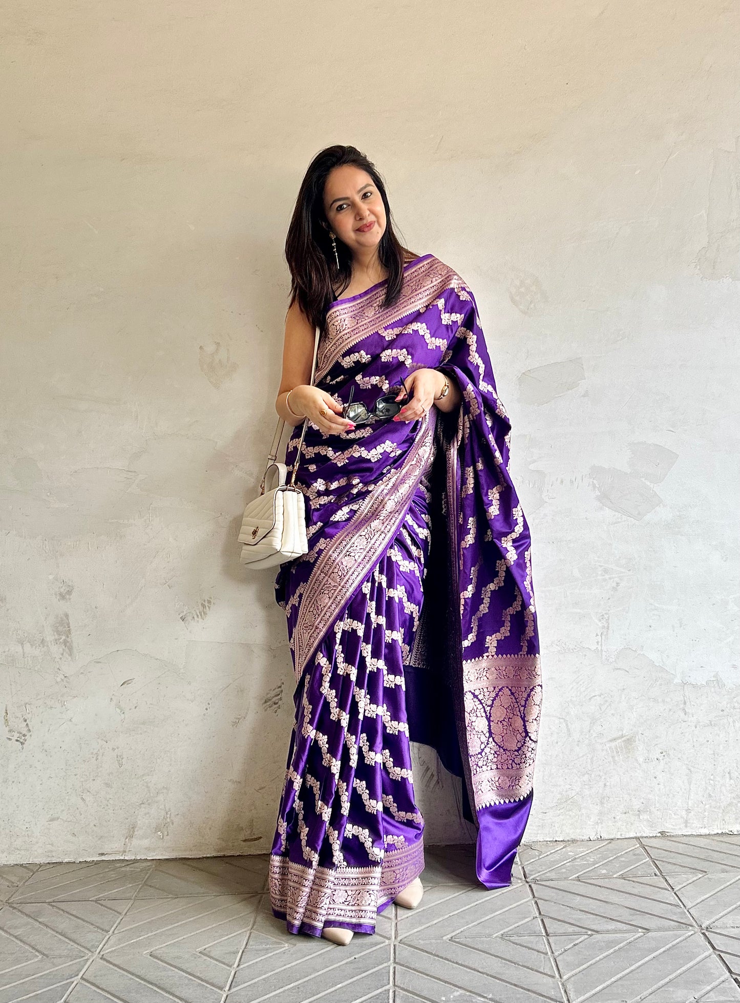 Sitara Mashru Satin Saree