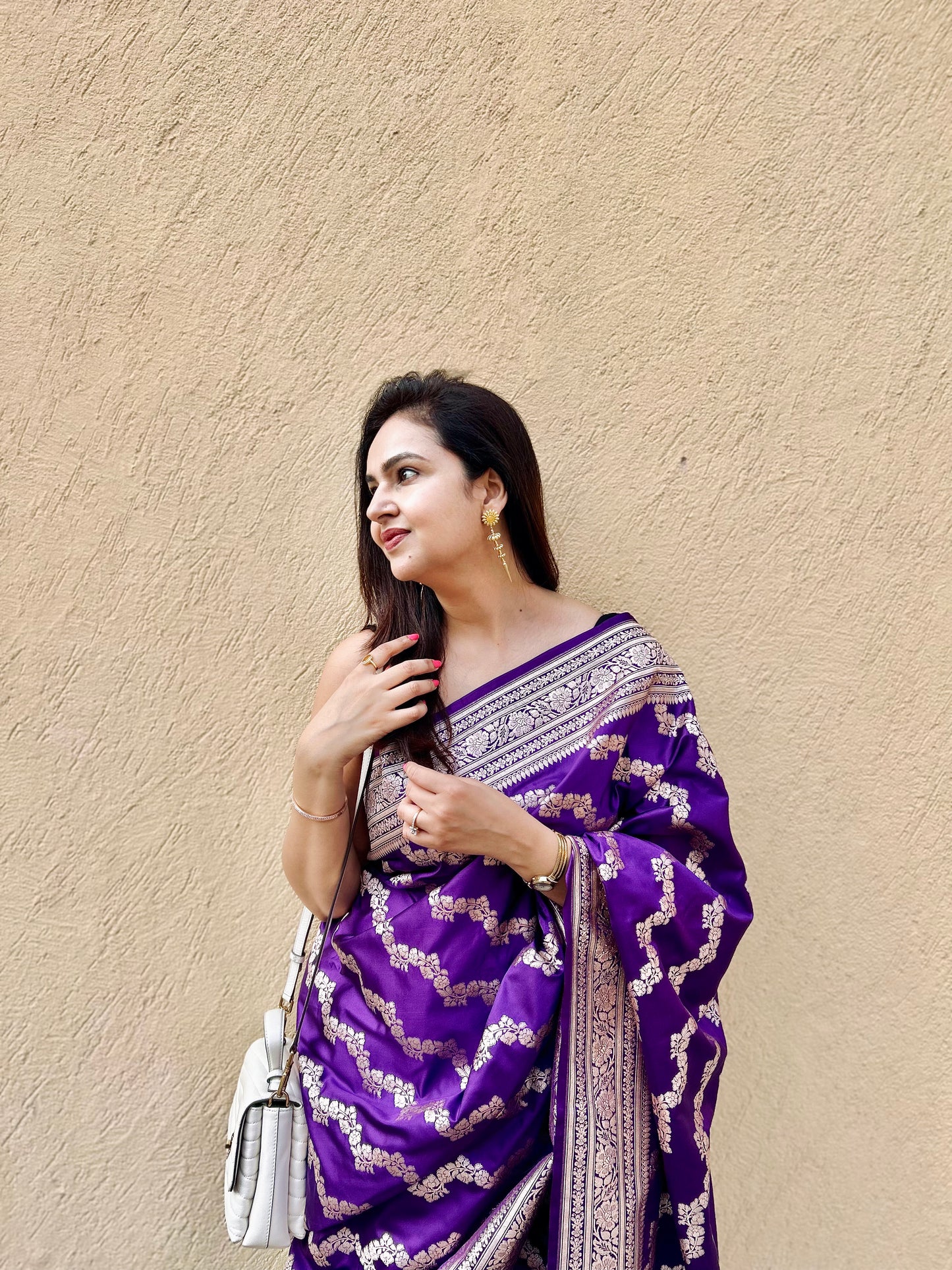 Sitara Mashru Satin Saree