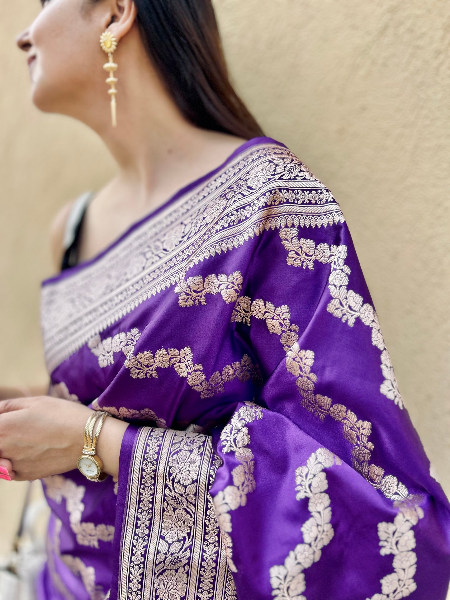 Sitara Mashru Satin Saree