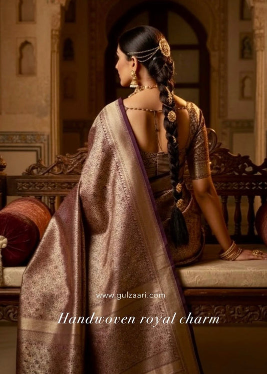 Purple Gulnaz Saree