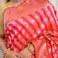 Rani Pink Pure Katan Silk Jangla Banarasi With Kadhua Weaving