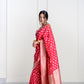 Laal Pink Pure Katan Silk Banrasi With Kadhua Weaving