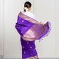 Purple Mashru Silk Saree With Satin Base and Kadhua Weaving Booti