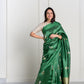 Hara Green Soft Muslin Puna Silk Sona Rupa Work Saree