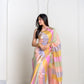 Multi Stripe Pure Kora Katan Silk Banarasi