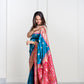 Neela Blue Banarsi Paithani Pure Katan Silk