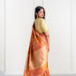 Rust Copper Katan Silk Banarasi With Kadhua Weaving