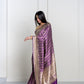 Purple Uppada Kadhua Handloom With Katan Kadiyal