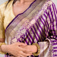 Purple Uppada Kadhua Handloom With Katan Kadiyal