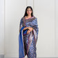 Neela Blue Pure Katan Silk Jangla Banarasi With Cutwork Weaving